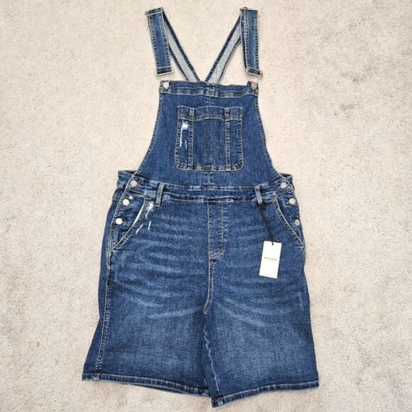 Judy Blue Pants - NWT Judy Blue | Dark Wash Denim Overall Shorts Shortalls, Womens 2XL